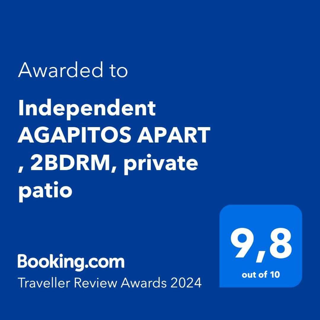 Independent Agapitos Apart , 2Bdrm, Private Patio Naxos City Kültér fotó