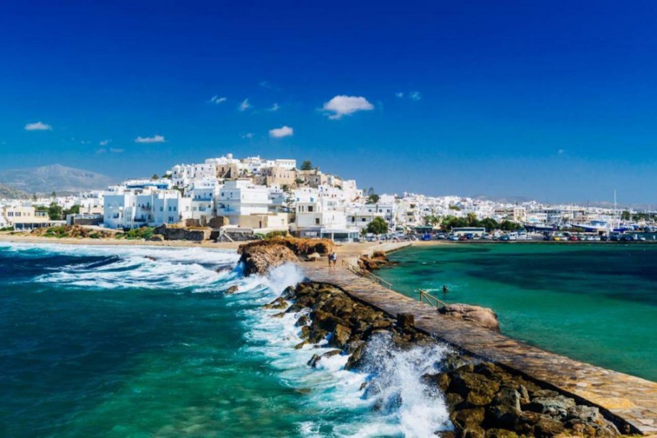 Independent Agapitos Apart , 2Bdrm, Private Patio Naxos City Kültér fotó
